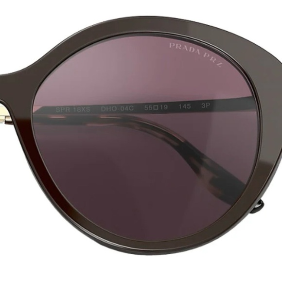 🕶️🔥NWOT Prada PR 18XS 2021 Round Polarized Sunglasses🔥🕶️ - Picture 3 of 8